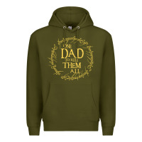 Army Green Mens One Dad to rule them all  father's day gift Premium Hoodie - longCreatives