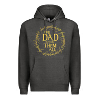 Charcoal Heather Mens One Dad to rule them all  father's day gift Premium Hoodie - longCreatives