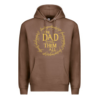 Chestnut Mens One Dad to rule them all  father's day gift Premium Hoodie - longCreatives