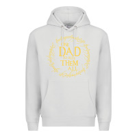 Dove Grey Mens One Dad to rule them all  father's day gift Premium Hoodie - longCreatives