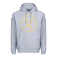 Heather Grey Mens One Dad to rule them all  father's day gift Premium Hoodie - longCreatives