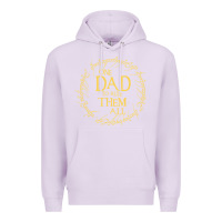 Lilac Mens One Dad to rule them all  father's day gift Premium Hoodie - longCreatives