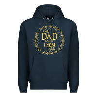 Navy Mens One Dad to rule them all  father's day gift Premium Hoodie - longCreatives