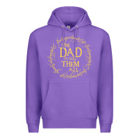 Purple Mens One Dad to rule them all  father's day gift Premium Hoodie - longCreatives