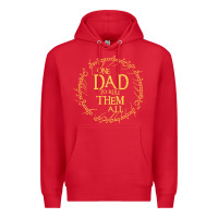 Mens One Dad To Rule Them All  Father's Day Gift Premium Hoodie | Teevron