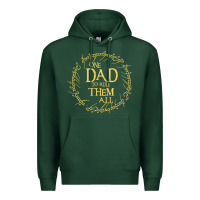 Sports Green Mens One Dad to rule them all  father's day gift Premium Hoodie - longCreatives