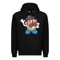 Black Womens Mr. Potato Head Simple Portrait Premium Hoodie - longCreatives