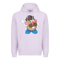 Lilac Womens Mr. Potato Head Simple Portrait Premium Hoodie - longCreatives