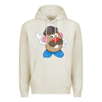 Oatmeal Heather Womens Mr. Potato Head Simple Portrait Premium Hoodie - longCreatives