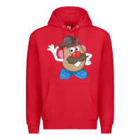 Red Womens Mr. Potato Head Simple Portrait Premium Hoodie - longCreatives