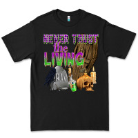 Black Never Trust The Living Premium Tee - texasbilliewilder