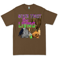 Cacao Never Trust The Living Premium Tee - texasbilliewilder