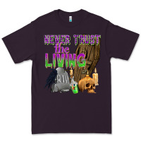 Plum Never Trust The Living Premium Tee - texasbilliewilder