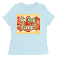 Baby Blue Pumpkin spice latte Ladies Tee - NancyCooperArtShop
