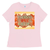 Bubblegum Pink Pumpkin spice latte Ladies Tee - NancyCooperArtShop