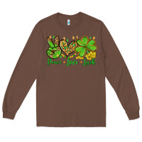 Chestnut St. Patrick's Day Peace love luck Long Sleeve Tee - OliviaCreatesArt