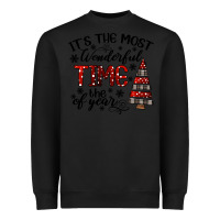 Black IT THE MOST WONDERFUL TIME the of year Heavyweight Sweatshirt - CowhideDigitalArt