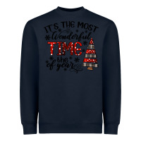 Navy IT THE MOST WONDERFUL TIME the of year Heavyweight Sweatshirt - CowhideDigitalArt