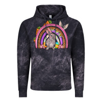 Cloud Black Easter rainbow Vintage Hoodie - OliviaCreatesArt