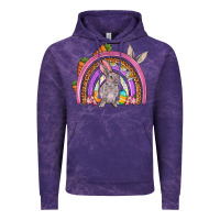 Cloud Purple Easter rainbow Vintage Hoodie - OliviaCreatesArt
