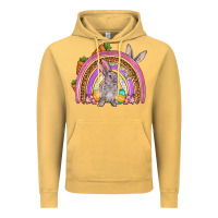 Vintage Mustard Easter rainbow Vintage Hoodie - OliviaCreatesArt
