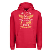 Cardinal Mens Vintage 1950s Built In The 50s Fifties Funny 70th Birthday Premium Hoodie - longCreatives