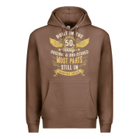 Chestnut Mens Vintage 1950s Built In The 50s Fifties Funny 70th Birthday Premium Hoodie - longCreatives