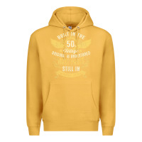 Mustard Mens Vintage 1950s Built In The 50s Fifties Funny 70th Birthday Premium Hoodie - longCreatives