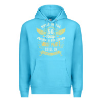 Ocean Blue Mens Vintage 1950s Built In The 50s Fifties Funny 70th Birthday Premium Hoodie - longCreatives
