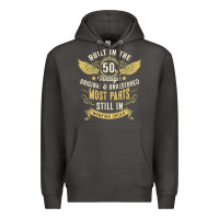 Smoke Mens Vintage 1950s Built In The 50s Fifties Funny 70th Birthday Premium Hoodie - longCreatives