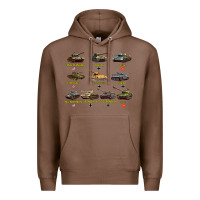 Chestnut Top Ten Best WW2 Tanks M4 Sherman Panzer IV Tiger II T34 Premium Hoodie - longCreatives