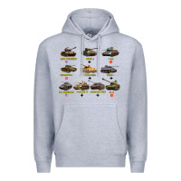 Top Ten Best Ww2 Tanks M4 Sherman Panzer Iv Tiger Ii T34 Premium Hoodie | Teevron