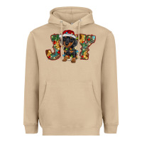 Mushroom dachshund puppy christmas joy Heavyweight Hoodie - BarkalooDesign