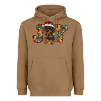 Dachshund Puppy Christmas Joy Heavyweight Hoodie | Teevron