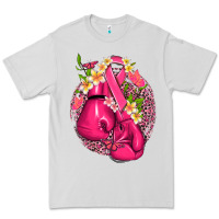Dove Grey cancer boxing gloves with ribbon Premium Tee - NancyCooperArtShop