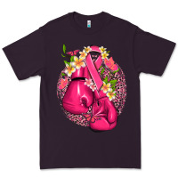 Plum cancer boxing gloves with ribbon Premium Tee - NancyCooperArtShop