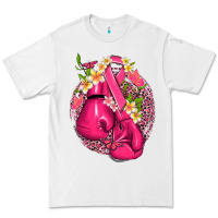 White cancer boxing gloves with ribbon Premium Tee - NancyCooperArtShop