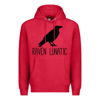 Cardinal Womens Raven Lunatic, Funny Bird Lover Gift Men Women Kids Premium Hoodie - longCreatives