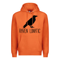 Carrot Womens Raven Lunatic, Funny Bird Lover Gift Men Women Kids Premium Hoodie - longCreatives