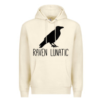 Sandshell Womens Raven Lunatic, Funny Bird Lover Gift Men Women Kids Premium Hoodie - longCreatives