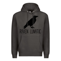 Smoke Womens Raven Lunatic, Funny Bird Lover Gift Men Women Kids Premium Hoodie - longCreatives