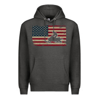 Charcoal Heather Snowmobile USA Flag Snow Sled Patriotic Snowmobiling Gift Premium Hoodie - longCreatives