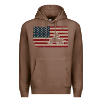 Chestnut Snowmobile USA Flag Snow Sled Patriotic Snowmobiling Gift Premium Hoodie - longCreatives
