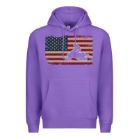 Purple Snowmobile USA Flag Snow Sled Patriotic Snowmobiling Gift Premium Hoodie - longCreatives