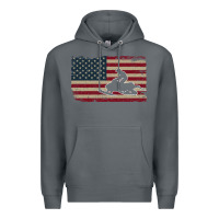 Rock Snowmobile USA Flag Snow Sled Patriotic Snowmobiling Gift Premium Hoodie - longCreatives