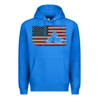 True Royal Snowmobile USA Flag Snow Sled Patriotic Snowmobiling Gift Premium Hoodie - longCreatives