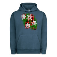 Pigment Midnight Navy christmas patch Urban Hoodie - AdoDesignShop