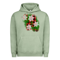 Pigment Oil Green christmas patch Urban Hoodie - AdoDesignShop