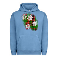 Pigment Pebble Blue christmas patch Urban Hoodie - AdoDesignShop