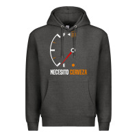 Charcoal Heather Mexican beer necesito cerveza cool & funny sayings Premium Hoodie - longCreatives